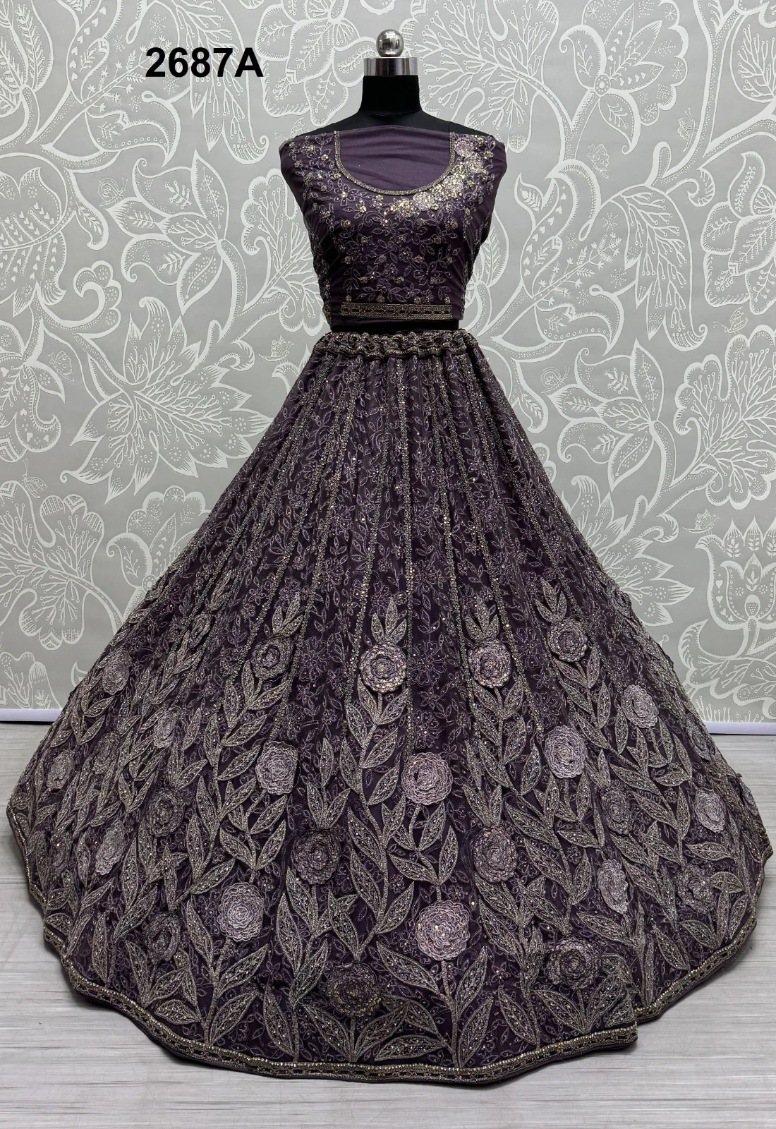 Anjani Art 2687A To 2687D Heavy Net Wholesale Lehenga Catalog — Wholesale Lehenga, MPA wholesale from Surat — Photo 16
